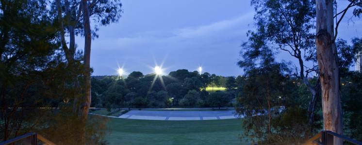 The Crescent at dusk